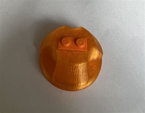 Lego 45 RPM Adapter (transparent orange) - green-vinyl.com