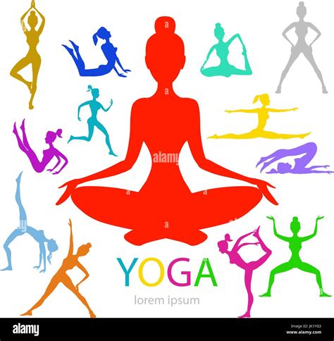 Yoga Poses Silhouettes