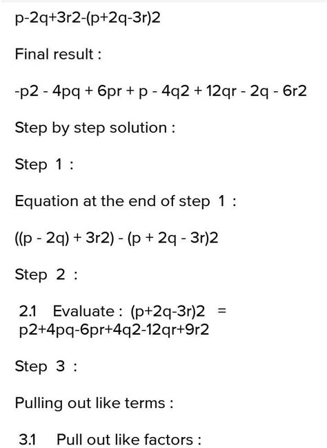 p^2 - 4pq + 4q^2 -r^2(FACTORISE THE FOLLOWING EXPPESSION) - Brainly.in