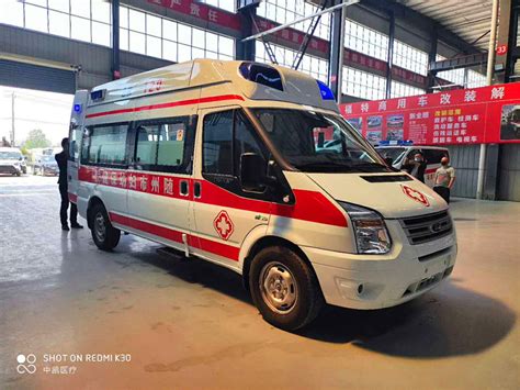 湖北省随州市妇幼保健院购入随州第一台江铃福特航空仓救护车