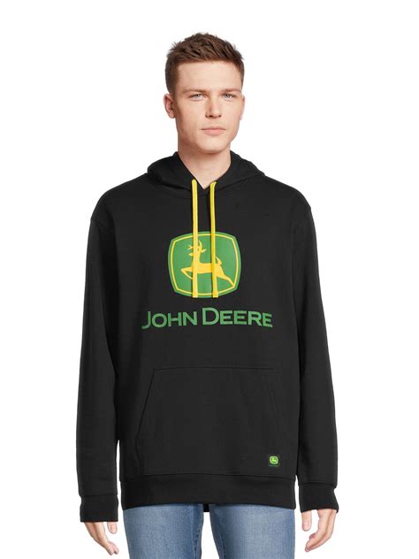 John Deere Men's Graphic Logo Fleece Hoodie, Sizes S-3XL, Cotton Blend ...