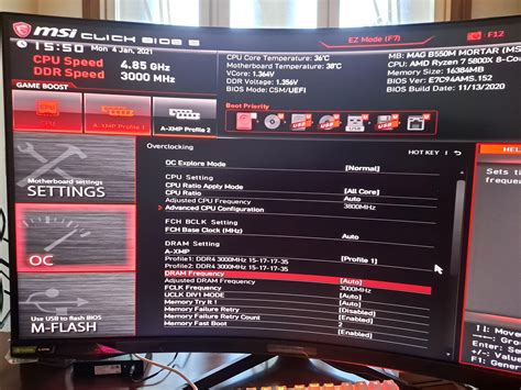 Image result for Over Clock RAM MSI