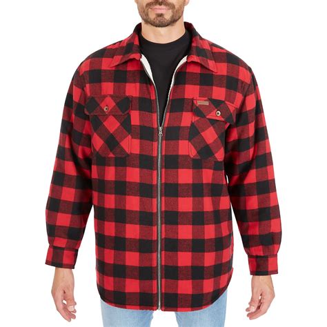 Smith's Workwear Men's Sherpa-Lined Flannel Jacket | Academy