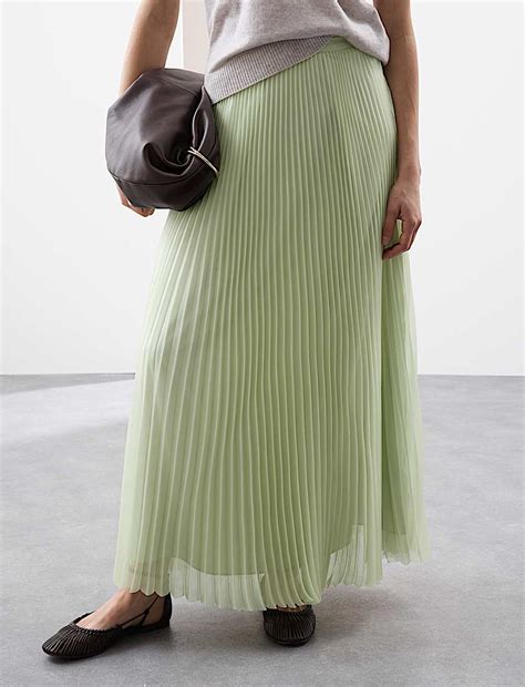 Buy Pleated Maxi Skirt at Marks & Spencer