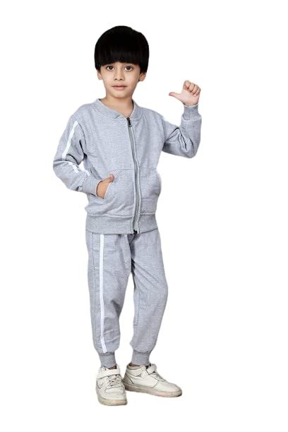 Buy Ameeha Stylish kids Strip Track suit for Boys & Girls (4-5 Years ...
