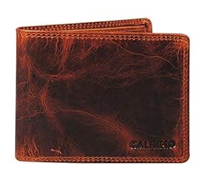 Buy Men's Genuine Leather Wallet-Multiple Card Slots ID Window with ...