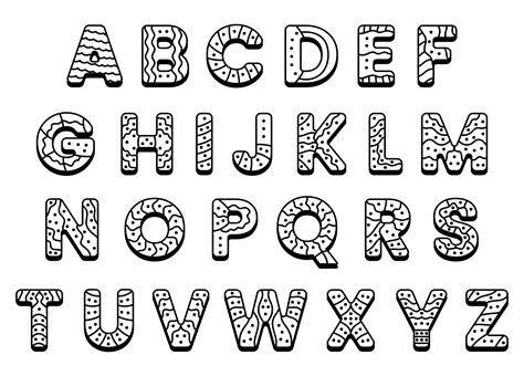 10 best printable uppercase alphabet coloring pages – Artofit