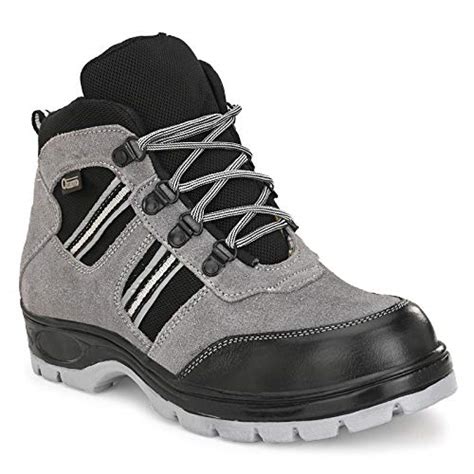 Buy Ozarro Suede Leather Grey Steel Toe Safety Shoe for Mens (S4412 ...