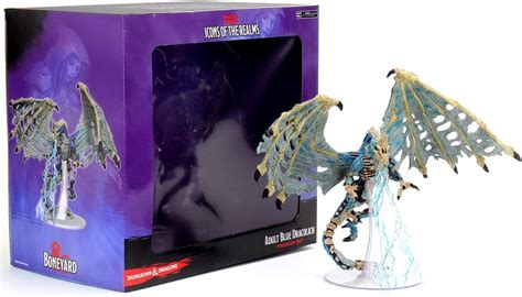 Buy D&D Icons of the Realms Miniatures: Boneyard - Blue Dracolich ...