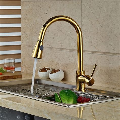InArt Brass Single Lever Kitchen Sink Mixer 360° Rotatable Kitchen Sin ...