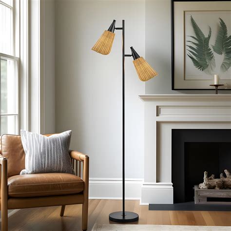 Snapklik.com : G-SAFAVA 61 Modern Black Floor Tree Lamp