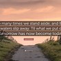 Image result for stand aside