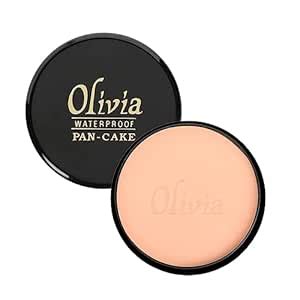 Buy Olivia Waterproof Almond Dust Makeup Cream Concealer Pan Cake -25g ...