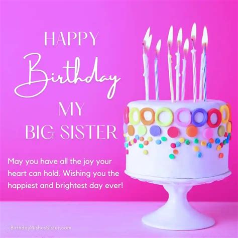 93+ Best Happy Birthday Big Sister Images, Wishes, Quotes & Status