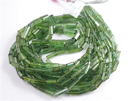 Order Green Tourmaline Step Cut Pipe Shape Beads At Wholesale Price ...