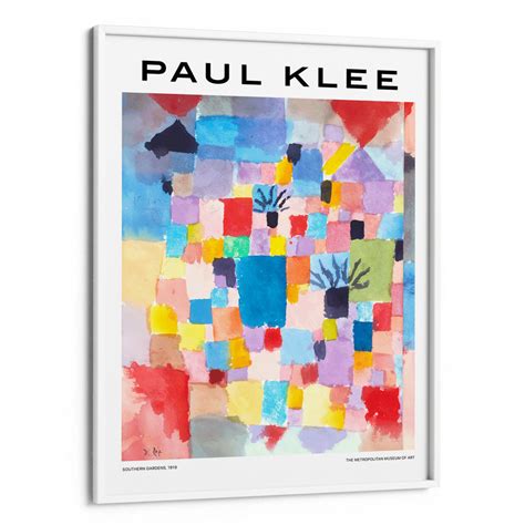 Souther Gardens By Paul Klee Exhibition Poster | Famous Paintings ...