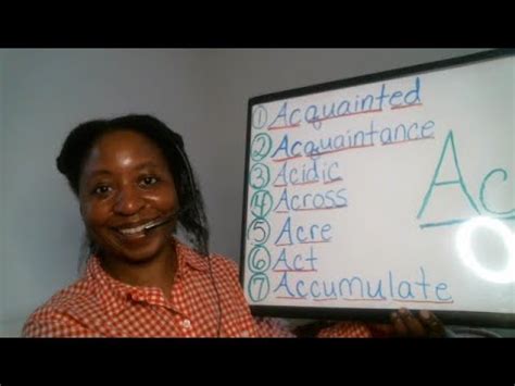 Common English Words Starting with "AC" (Part 3), Learn to Read, Read ...
