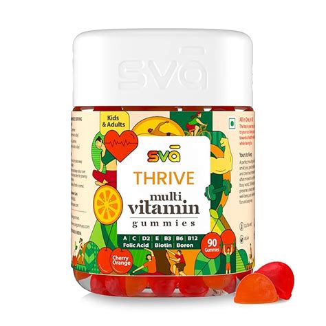 SVA Multivitamin Gummies for Overall Health & Wellness | Folic Acid ...