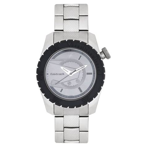 Buy Online Fastrack Quartz Analog Grey Dial Stainless Steel Strap Watch ...