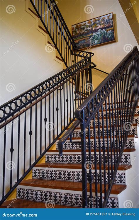 Spanish Style Wrought Iron Staircase Custom Wrought Iron Stair