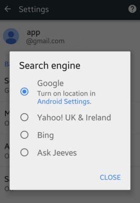 Image result for Android Change Search Engine