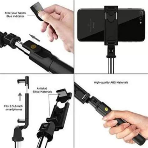 SYARA WEI_510J_R1S Selfie stick tripod|| with wireless bluetooth remote ...