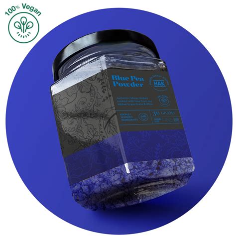 HAK Blue Pea Flower Powder as natural colouring in food and drinks! 100 ...