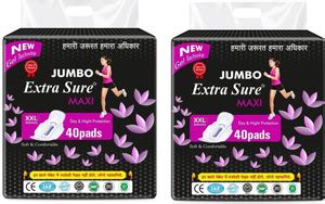 Extra Sure JUMBO Maxi Day & Night XXL Sanitary Pad | Buy Women Hygiene ...