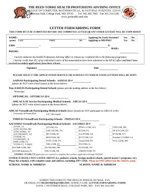 LETTER FORWARDING Doc Template | pdfFiller