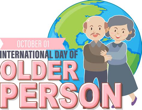 International Day for Older Persons Poster 19864128 Vector Art at Vecteezy