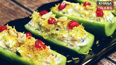 Cucumber Boat Recipe - कुकुंबर बोट रेसिपी