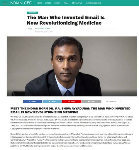 The Man Who Invented Email Is Now Revolutionizing Medicine