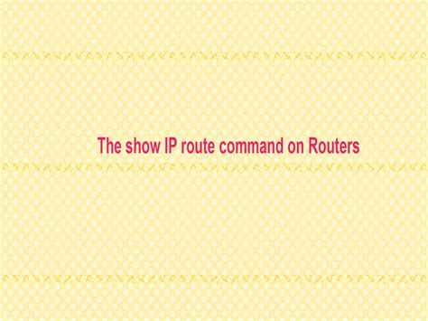 Image result for Show IP Route Command