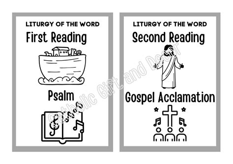 Printable Parts Of The Catholic Mass Worksheet | Fanny Printable