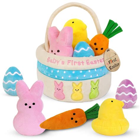 Amazon.com: Bunny Chorus 6ct Easter Basket Stuffers for Babies, My ...