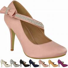 Bridal Shoes Reception by Womens Bridal Wedding Prom High Heel Classic Bridal Shoes Reception
