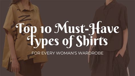 Top 10 Types of Shirts for Women - Must-Have Styles - Nolabels