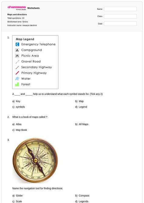 50+ Maps worksheets for Class 3 on Wayground | Free & Printable
