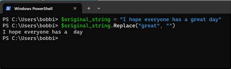 PowerShell Replace String 的图像结果