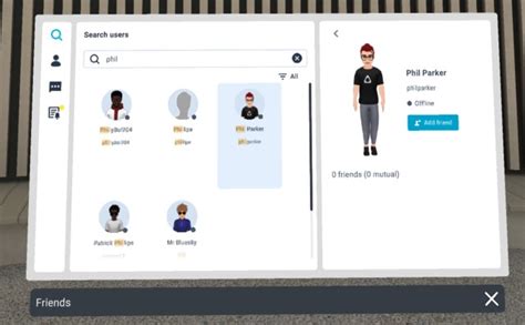 Accessing your Friends list
