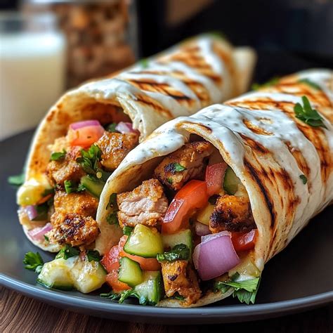 Amazing Chicken Shawarma Wrap Sandwich for Delicious Flavor