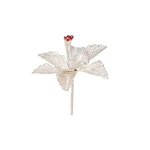 Buy Sri Jagdamba Pearls Silver Pooja Flower Online at Low Prices in ...