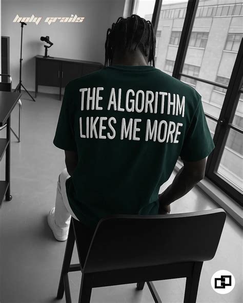 Buy Street 'Algorithm Likes Me More' Green Oversize Tee HG x Grey Hound ...