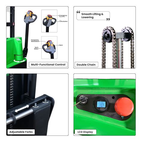 Pronix Fully Electric Stacker 1.5 Ton 1.6m Lifting Height PNXFES-1516 ...