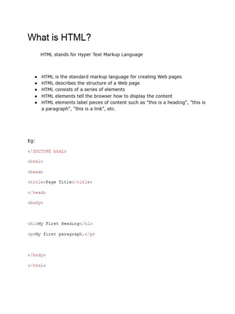 Image result for Web Programming HTML Notes