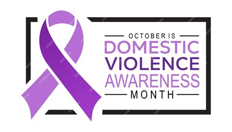 Premium Vector | Domestic Violence Awareness Month is observed every ...