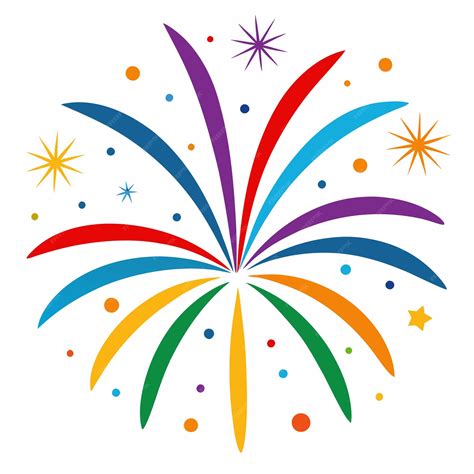 Colorful fireworks vector illustration | Premium AI-generated vector