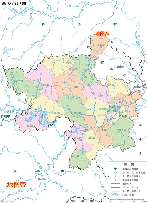 湘潭行政区划地图展示_地图分享