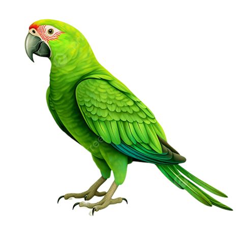 Green Parrot Full Body Clipart Transparent Background, Parrot Clipart ...