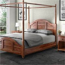 Wood Canopy Bed by Livingston Handcrafted Solid Wood Platform Canopy Bed Wood Canopy Bed